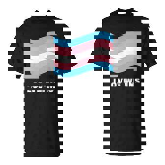 Love Wins Transgender LGBT Pride Flag Minimalist Tank Top T-Shirt | Mazezy