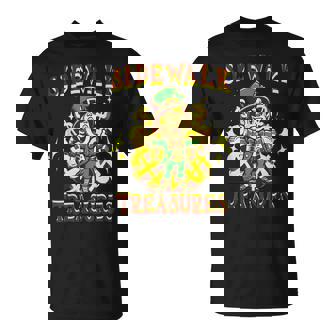 Lucky Leprechaun Sidewalk Riches Cartoon Fortune Magic T-Shirt | Mazezy