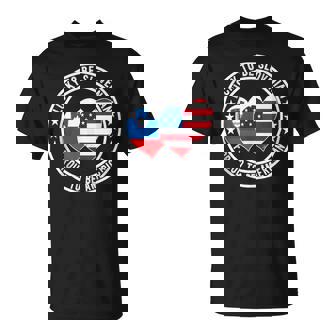 Lucky To Be Slovenian Proud To Be American Slovenia USA Flag Tank Top T-Shirt | Mazezy