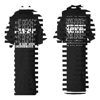 Lung Cancer Awareness Support We Fight White Ribbon T-Shirt - Monsterry