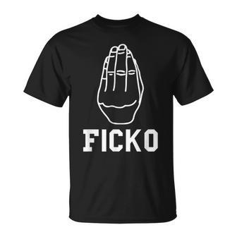 Lustige Italienische Handgeste Figgo Grafik Ficko T-Shirt - Geschenkecke