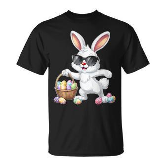 Lustiges Dabbing Bunny Ostern Happy Easter Für Jungen Mädchen Erwachsene T-Shirt - Seseable