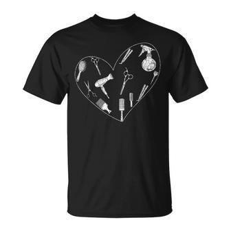 Lustiges Friseur-Herz Für Friseure T-Shirt - Geschenkecke