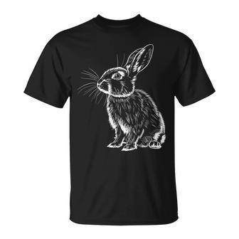 Lustiges Kaninchen Tierliebhaberüß Hase Hasen Bunny Kunst T-Shirt - Geschenkecke