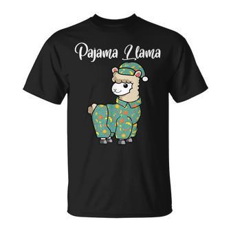 Lustiges Lama Pyjamachlafenszeit Lama Pyjama Alpaka T-Shirt - Geschenkecke
