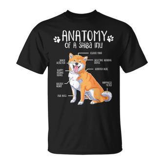 Lustigeshiba Inu Hund Hundehalter Anatomieüßeshiba Inu T-Shirt - Geschenkecke