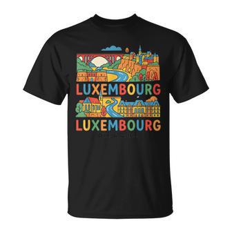 Luxembourgouvenir Deoyage Cadeauille T-Shirt - Cadeauxyz