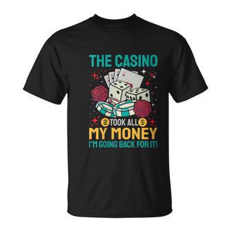 Machine À Fente De Jeu De Casino Amusante T-Shirt - Cadeauxyz