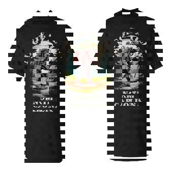 Maggie Valley North Carolina NC Blue Ridge Hiking Bear T-Shirt | Mazezy