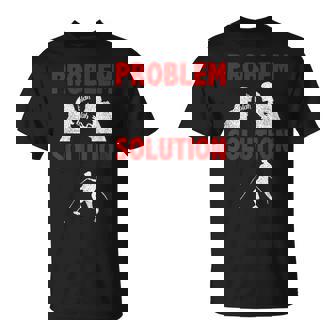 Magnet Fishing Treasure Hunting Problem Solution Hobby T-Shirt | Mazezy