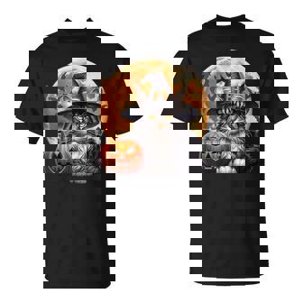 Maine Coon Cat Halloween Grumpy Maine Coon Halloween Cat T-Shirt | Mazezy