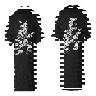 Maine Coon Kitty Cat Rock Electric Guitar Metal Punk Tank Top T-Shirt | Mazezy