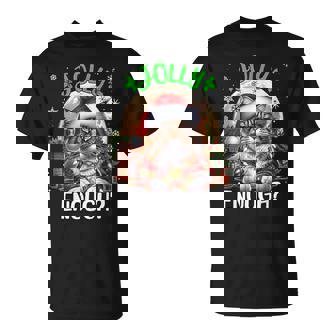 Maine Coon Xmas Cat Jolly Enough Maine Coon T-Shirt | Mazezy