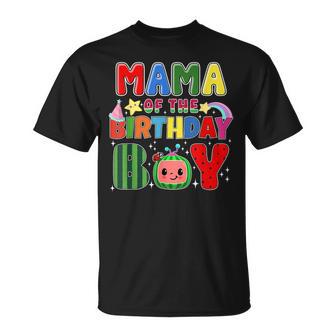 Mama Of The Birthday Boy Melon Family Matching T-Shirt - Monsterry