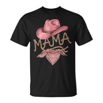 Mama Cowgirl Howdy Rodeo Western Birthday Party Mom Women T-Shirt - Thegiftio UK