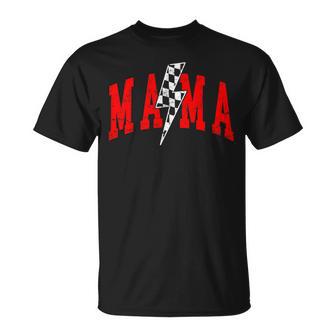 Mama Lightning Checkered Mom Mother's Day T-Shirt - Thegiftio UK