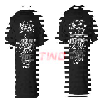 Mama Of The Two Fast Second Birthday Racing Car Family T-Shirt | Mazezy