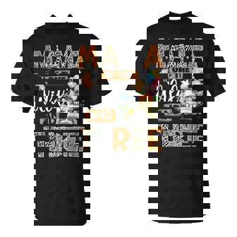 Mama Of The Wild And Three 3Rd Birthday Boy Safari Truck T-Shirt - Monsterry