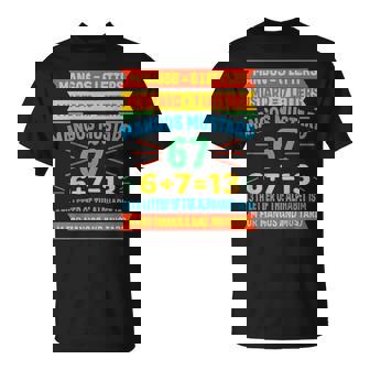 Mangos Mustard 67 Tee Alphabet Code M Meme For Gen Z T-Shirt | Mazezy