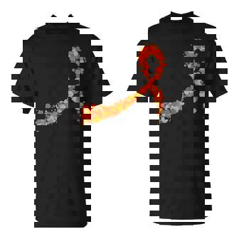 In March We Wear Orange Ribbon Multiple Sclerosis Awareness T-Shirt - Thegiftio