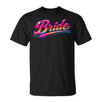 Mariée Élégantetyle Rétro Années 80 Pour Fête De Mariage T-Shirt - Cadeauxyz