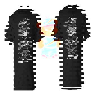 Marshallese Flag Teddy Bear Marshall Islands Hip Hop T-Shirt | Mazezy