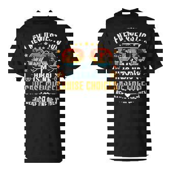 Matching Couples Cruise Candy Husband And Wife Cruise T-Shirt - Monsterry