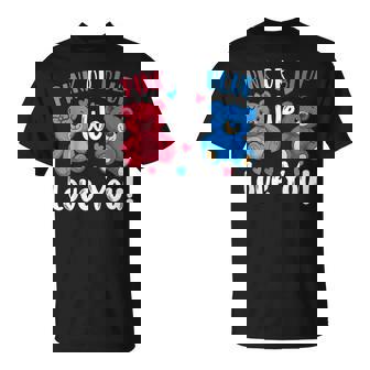 Matching Pink Or Blue We Love You Baby Shower T-Shirt | Seseable FR