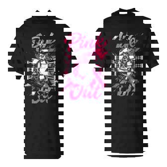 Matching Volleyball Breast Cancer 2025 Squad Support Ribbon Tank Top T-Shirt | Mazezy