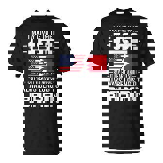 I May Live In USA But My Heart Always Belongs To Bahrain T-Shirt | Mazezy