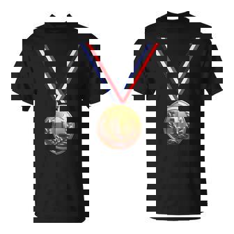 Medalla De Oro Para Ganadores Equipo Escolar Y Campeones Camiseta unisex - Regaloses