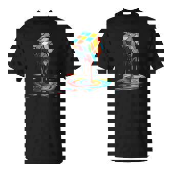 Melting Cube Speed Cubing Vintage Puzzle Youth & Math Lovers T-Shirt | Seseable FR