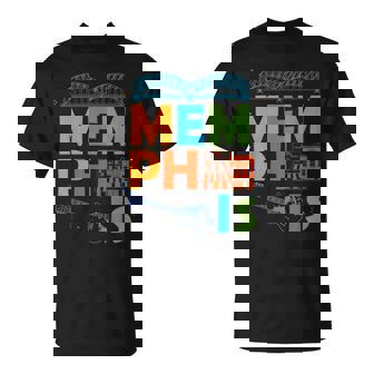 Memphis Souvenir Tennessee Skyline City Memphis T-Shirt | Mazezy