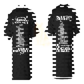 Men Women Kids Cute Naturally Elegant Maine Coon Cat T-Shirt | Mazezy