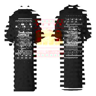 Meowy Catmas Merry Christmas Maine Coon Cat Lovers T-Shirt | Mazezy