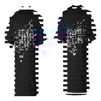 Mermaid Security Squad Matching Trident Birthday Love Merman T-Shirt | Seseable CA