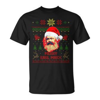 Merry Karl Marx Divertido Navidad Camiseta unisex - Regaloses