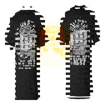 Metalhead Heavy Metal Et Bière C'est Pourquoi Jeuis Là Punk Rock T-Shirt - Cadeauxyz