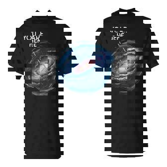 You Are Here Milky Way Galaxy Astronomía Hombres Es Niños Camiseta unisex - Regaloses