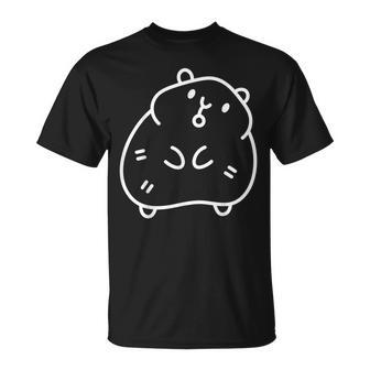 Minimalist One-Line Guinea Pig Art T-Shirt T-Shirt - Monsterry