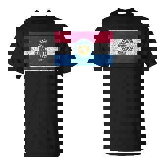 Missouri State Flag And Colors Tank Top T-Shirt | Mazezy