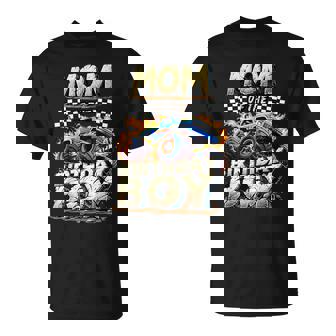 Mom Of The Birthday Boy Monster Truck Family Matching Party T-Shirt | Seseable CA