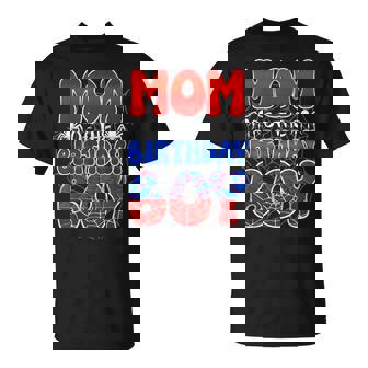 Mom Of The Birthday Boy Spider Web Family Matching T-Shirt - Thegiftio