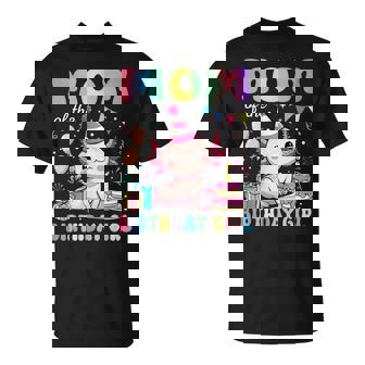 Mom Of The Birthday Girl Axolotl Bday Party Family T-Shirt - Monsterry