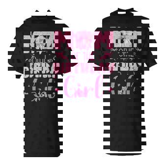 Mom Of The Birthday Girl Family Pink Coquette Bow T-Shirt - Monsterry