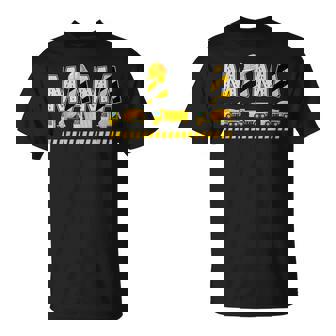 Mom Construction Birthday Mama Excavator Digger Tractor T-Shirt | Mazezy