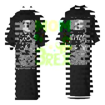 Mom Of The Three Rex Birthday Dinosaur Family Matching T-Shirt - Monsterry