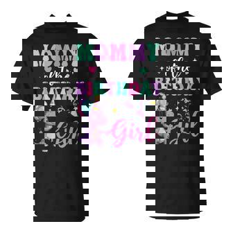 Mommy Of The Birthday For Girl Dinosaur T-Rex Party Family T-Shirt - Thegiftio