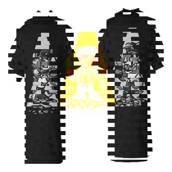 Money Bear Swag Hip Hop Rapper Urban Cartoon T-Shirt | Mazezy