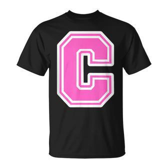 Monogram Initiale C Pour Prénom Ou Nom De Famille C T-Shirt - Cadeauxyz